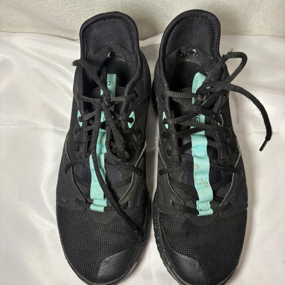Nike PG 2.5 Mens Basketball Shoes Black Teal Speckled BQ8452-003 Size 11.5